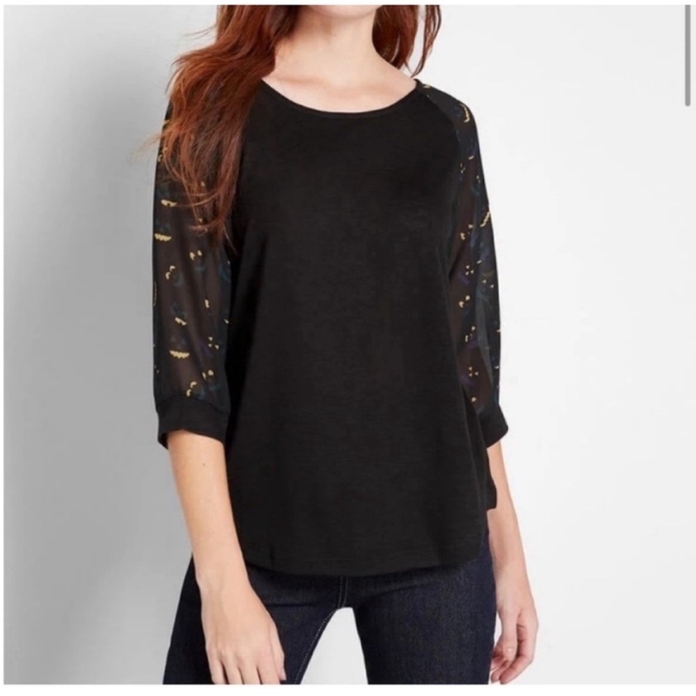 NWT ModCloth pumpkin top size XXS